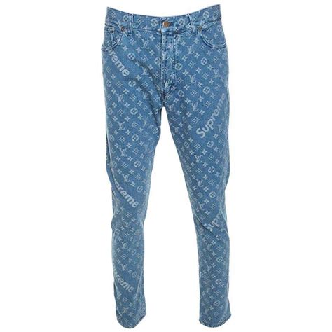 louis vuitton supreme monogram jeans replica|Louis Vuitton x supreme 2017.